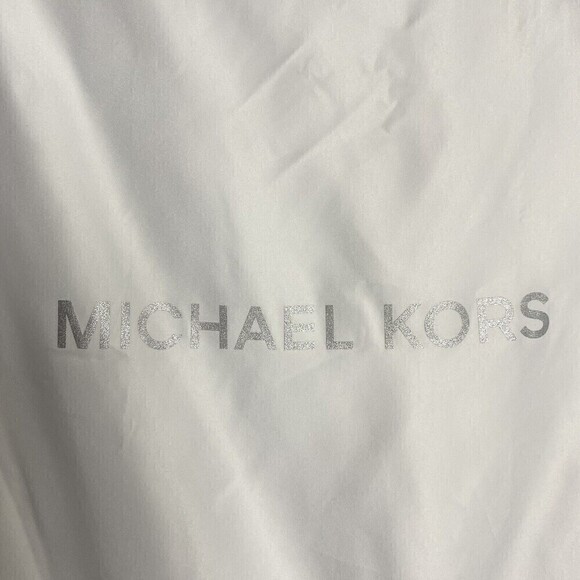 Michael Kors LOGO Dustbag Dust Bag for Small Bag Purse 18" x 18" White Silver - Picture 3 of 5